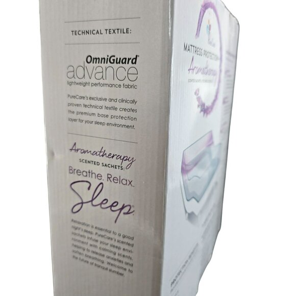 PureCare 5-Sided Cal King Mattress Protector Aromatherapy Universal Depth GG3500 - Picture 7 of 8